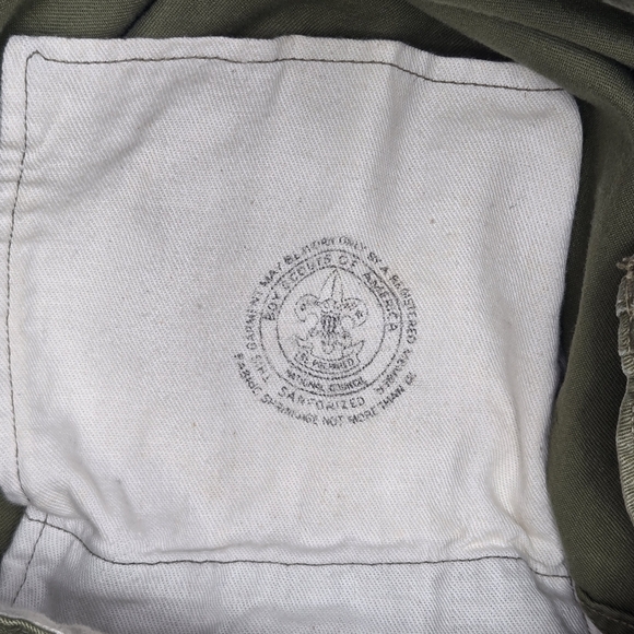Vintage 1950's Boy‎ Scouts Of America Sanforized Uniform Green Shirt Pants Hat - Picture 13 of 15